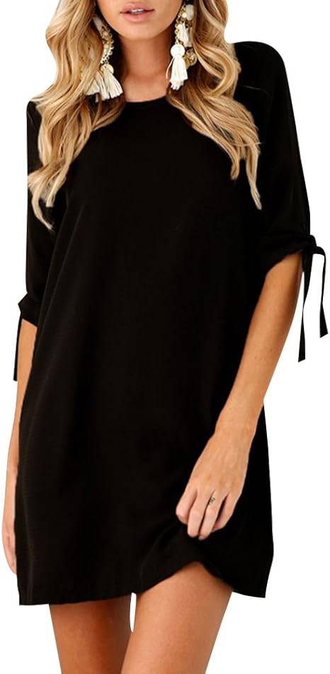 Vestido Elegante Europeo con Mangas Abullonadas