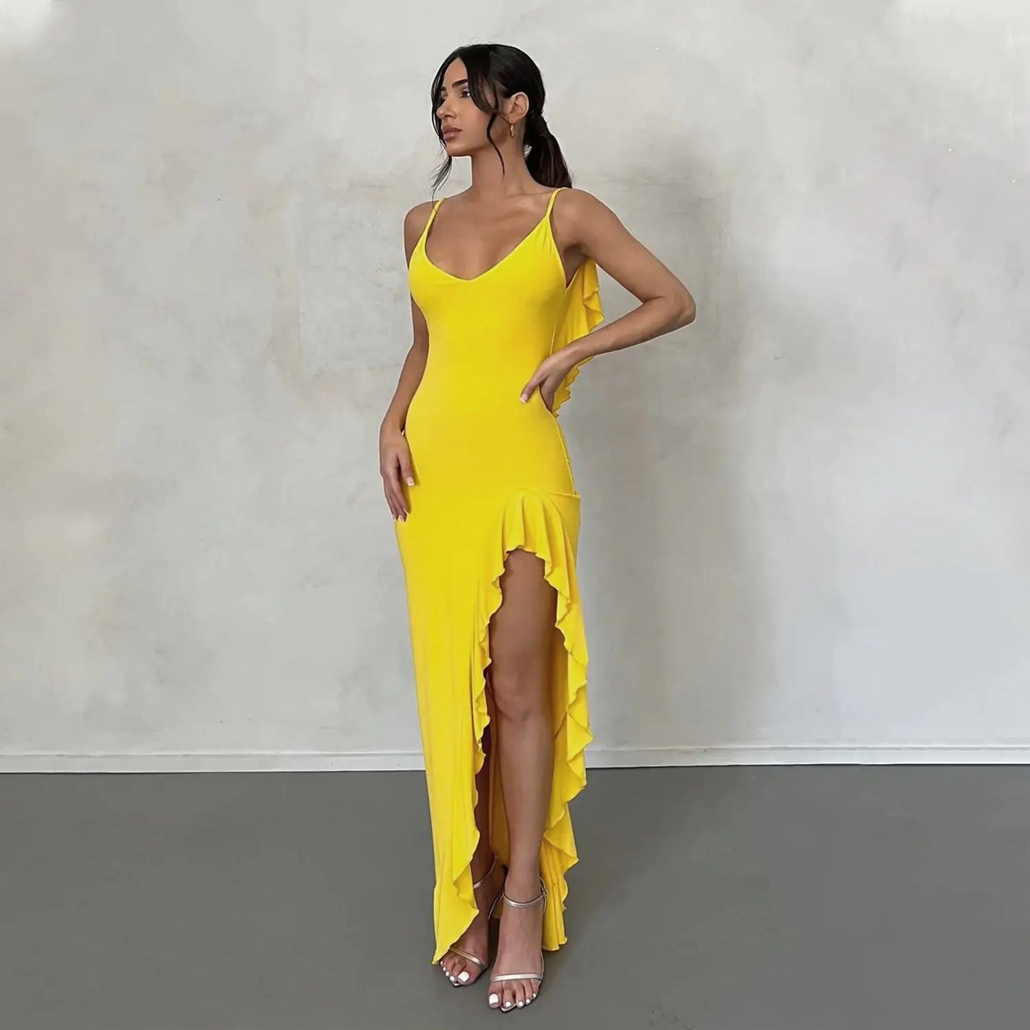 Vestido Elegante de Cintura Alta para Mujer